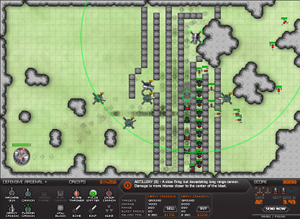 An example of a maze in Warzone Tower Defense